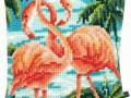 Kussenpakket Kruissteek Flamingo`s