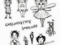 SL AbM SI Clear Stamps Fancy Girls