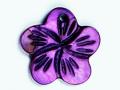 Parelmoer Bloemen Lila 18mm