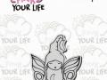 Stampendous Cling Stamp Little Angel