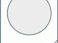 Passepartoutkaart Cirkel Wit 5stuks