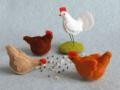 Viltpakket Pippilotta Dieren Drie Kippen en Haan