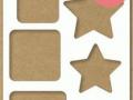 MD Mask PS8114 Stencil A4 Vierkant&Sterren